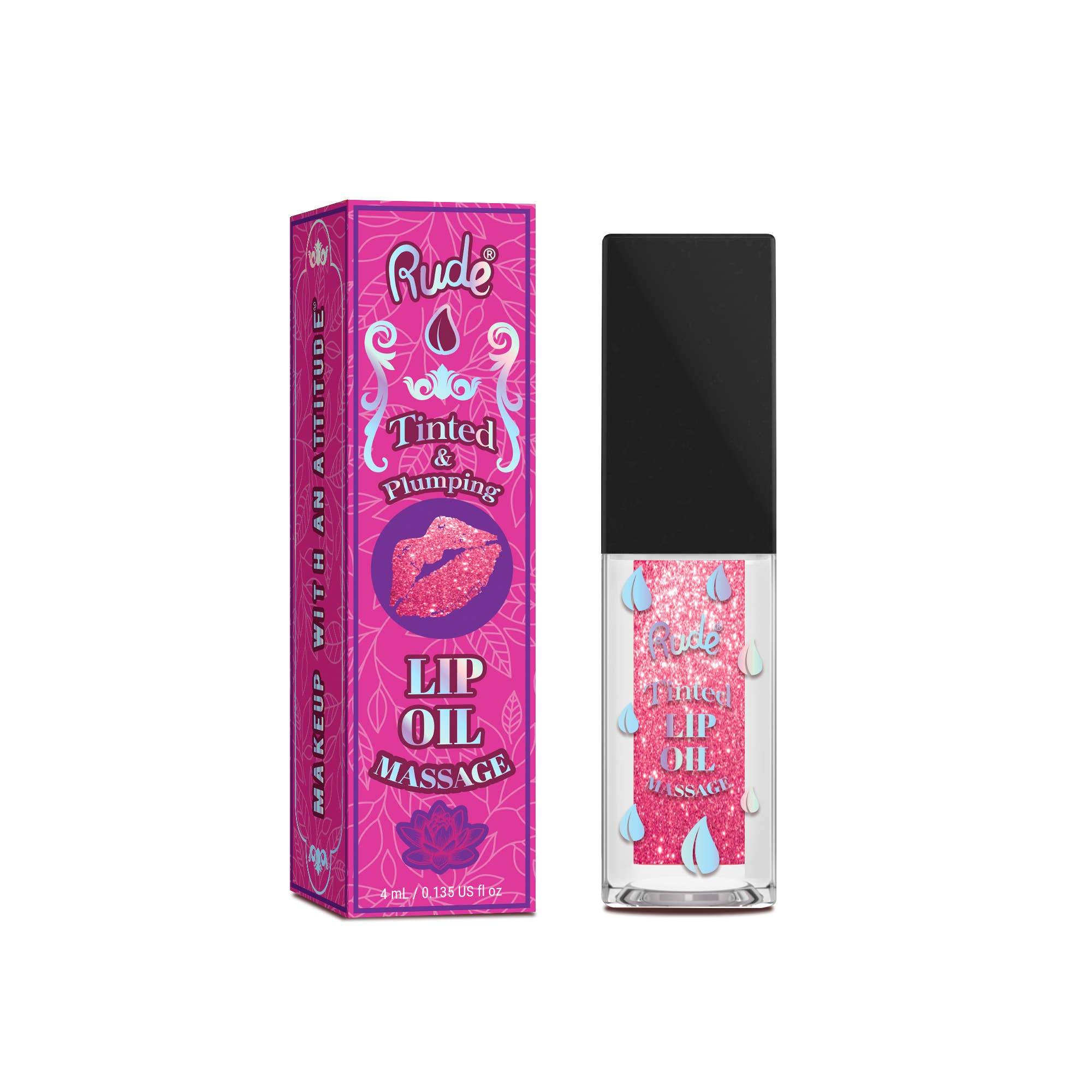 Lip Oil Massage Tinted & Plumping Lip Oil - Foxy’s