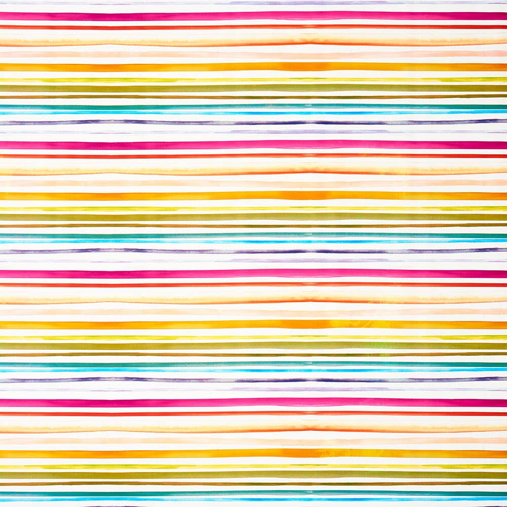 Pattern of colorful horizontal stripes on a white background