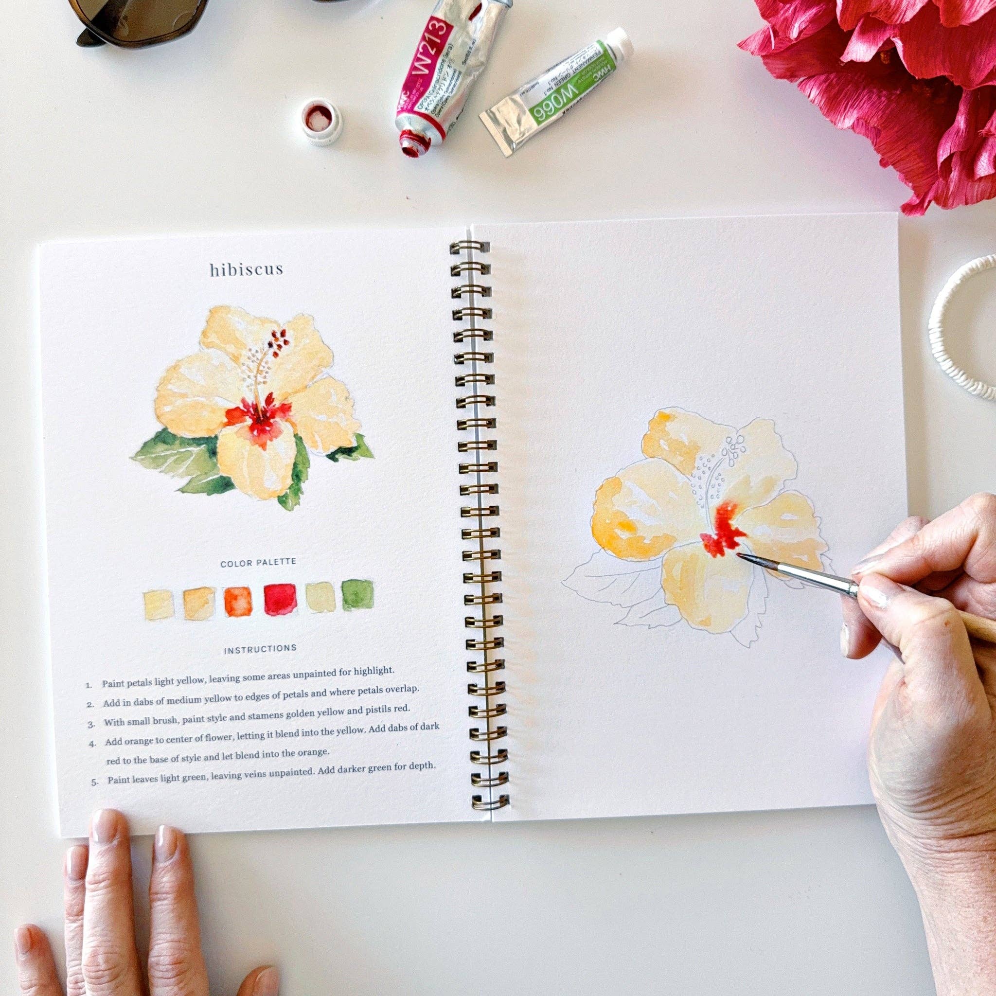 Tropical watercolor workbook - Foxy’s