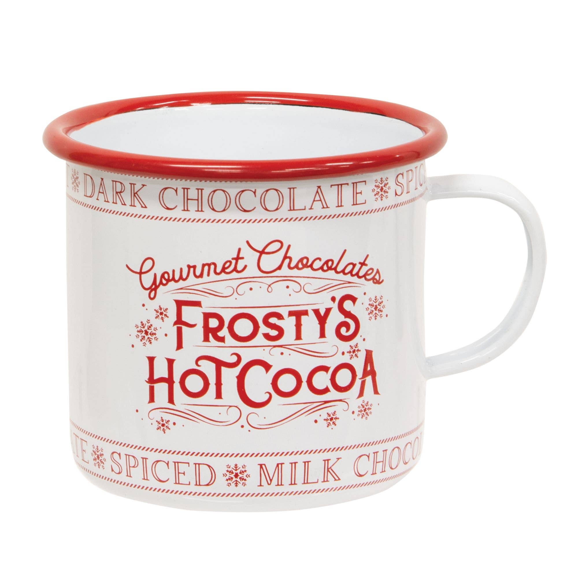 Frosty's Hot Cocoa Enamel Mug - Foxy’s