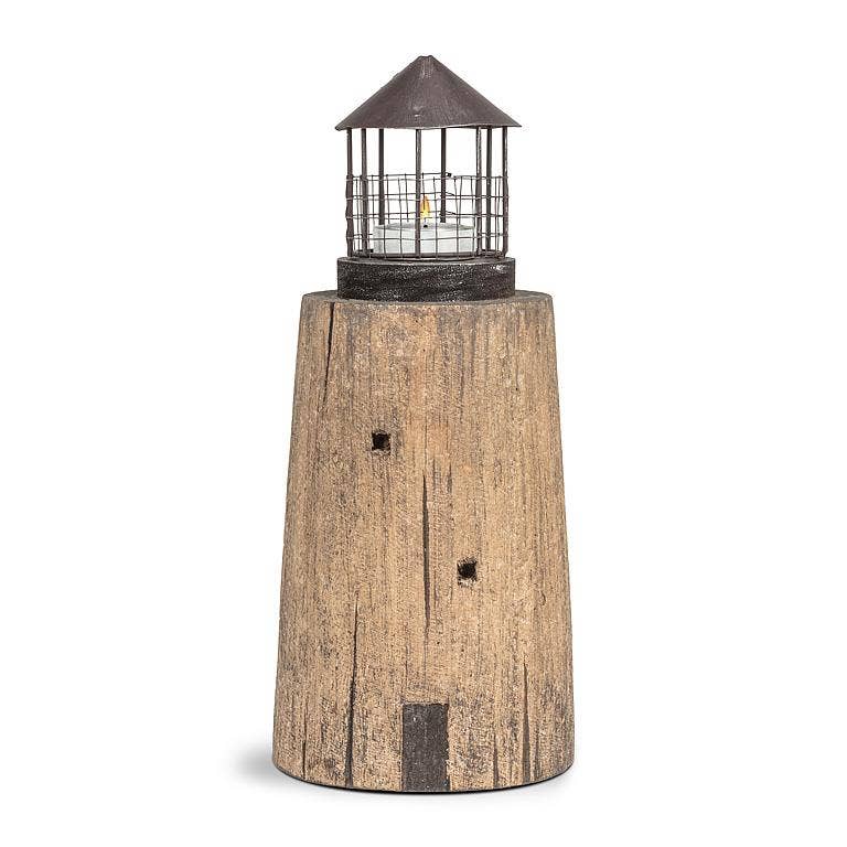 Wide Lighthouse with Tealight Top - Foxy’s