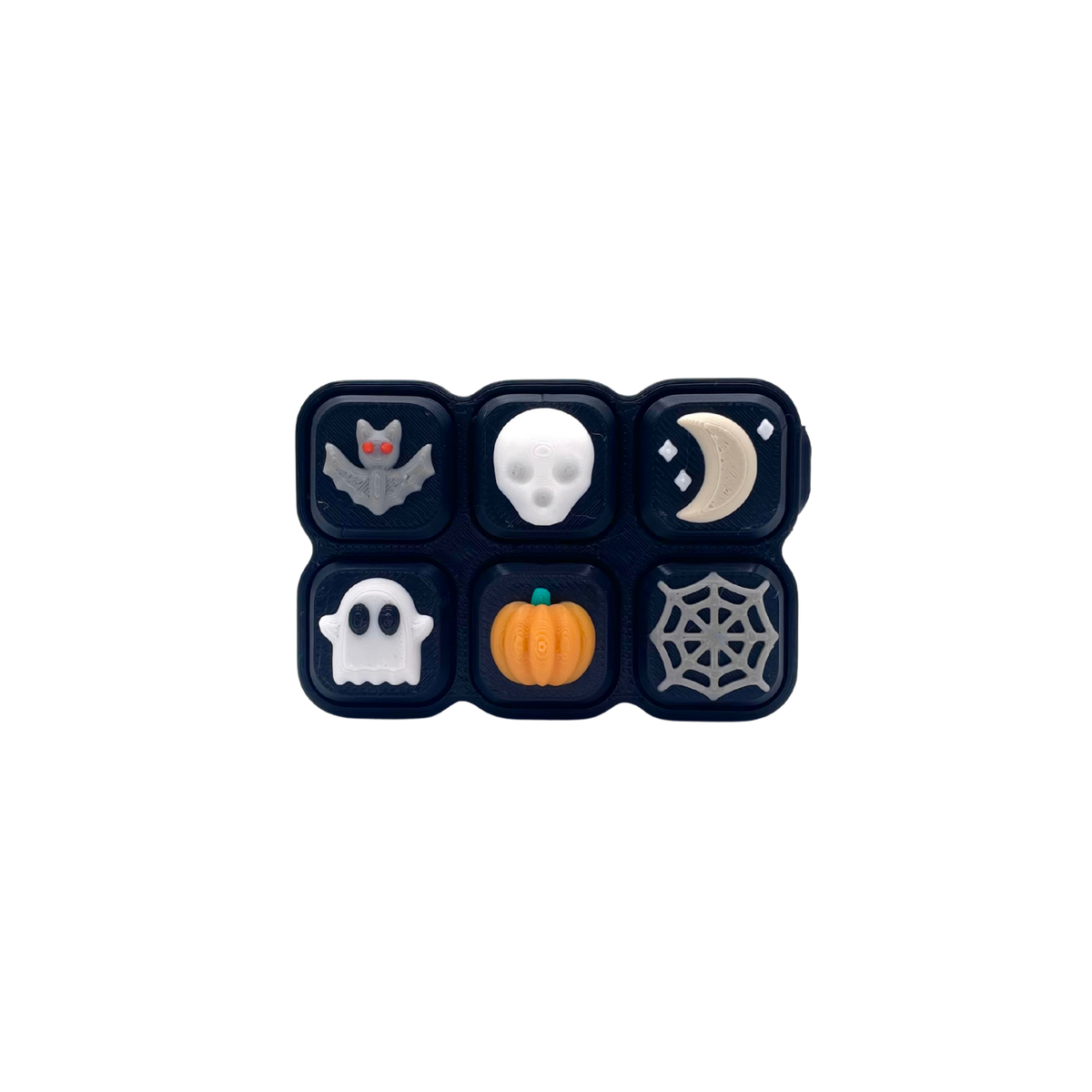 Halloween-themed clicker toy fidget sensory toy on a white background