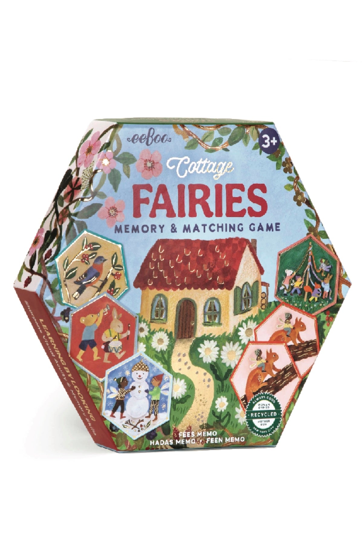 Cottage Fairies Hexagon Memory & Matching Game - Foxy’s