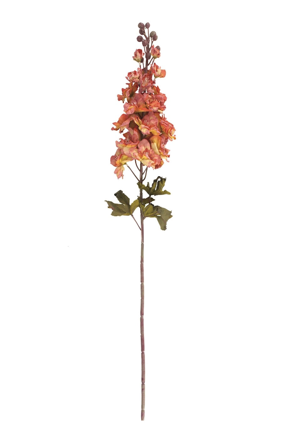 faux peach delphinium flower