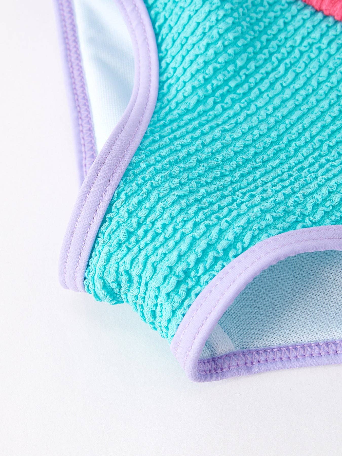 Blue and Pink Stripes Kid's Swimsuit - Foxy’s