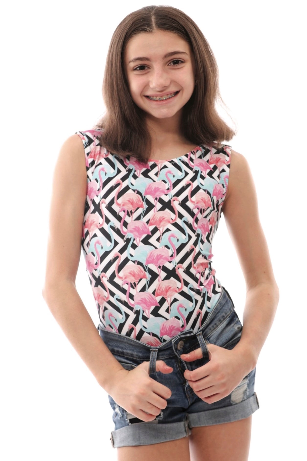 Foxy's Flamingo Leotard - Gymnastics & Dance - Made in USA - Foxy’s