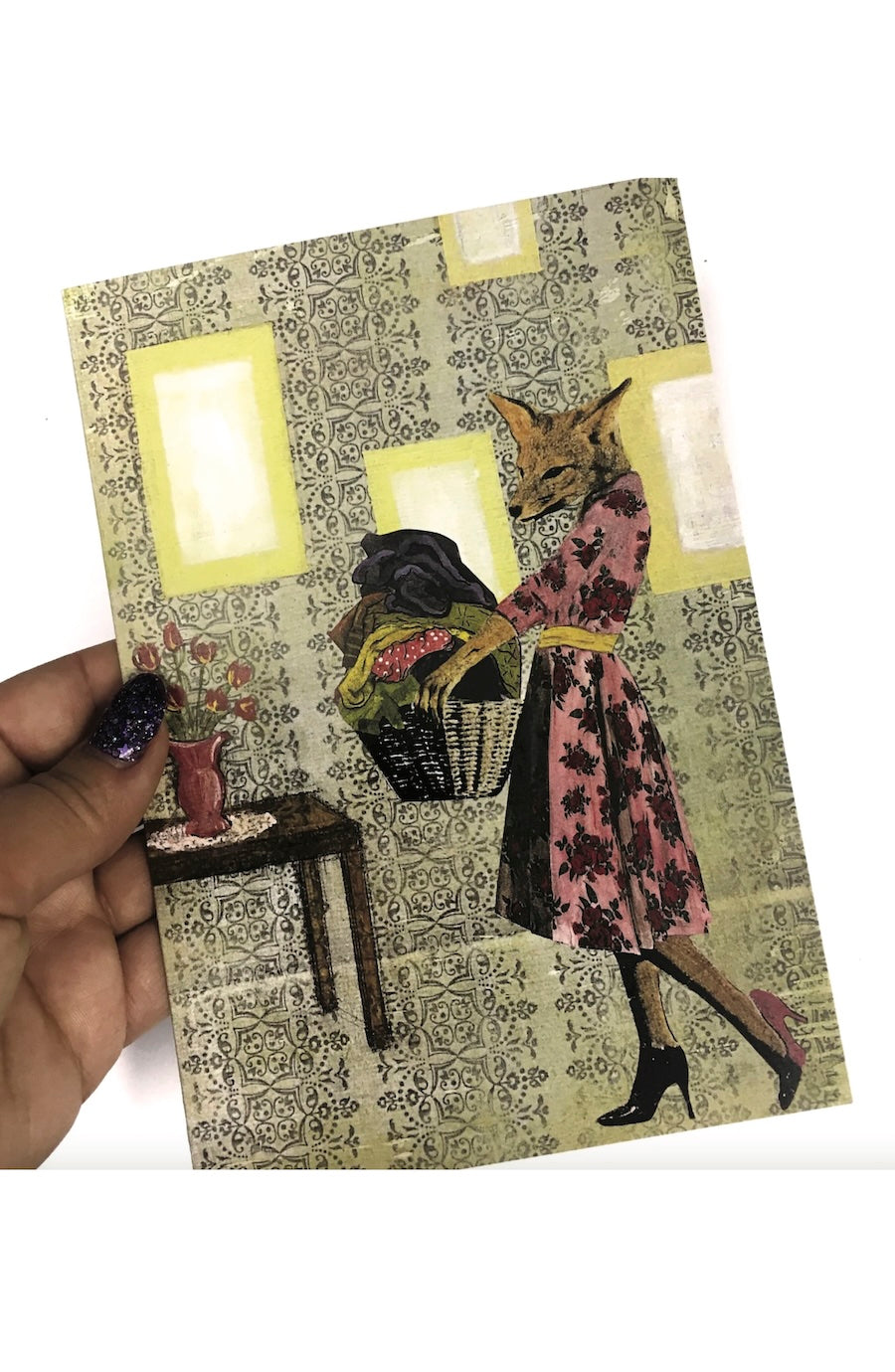 Fox Mother`s Day Card (Laundry Fox Blank)