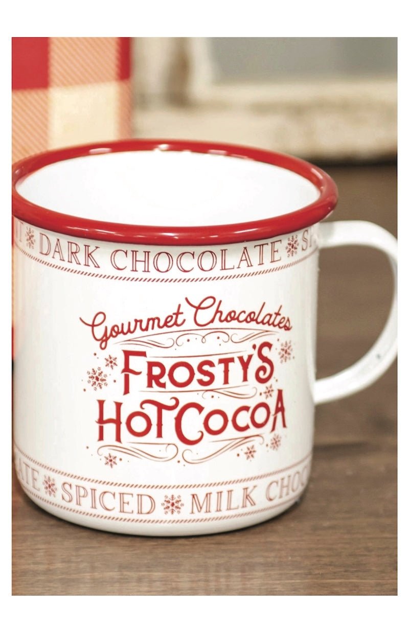 Frosty's Hot Cocoa Enamel Mug - Foxy’s