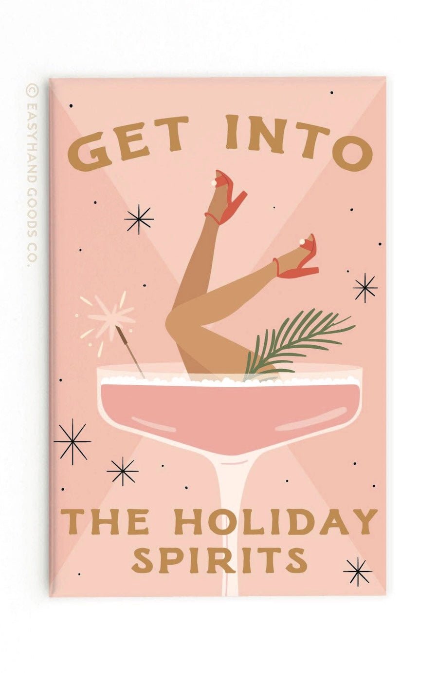 Into the Holiday Spirits Martini Girl Refrigerator Magnet - Foxy’s