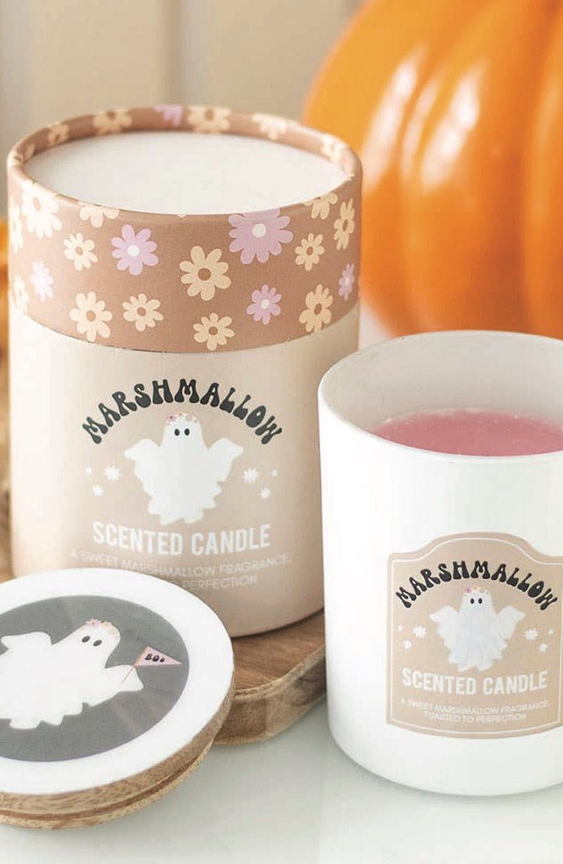 Ghost Toasted Marshmallow Halloween Candle - Foxy’s