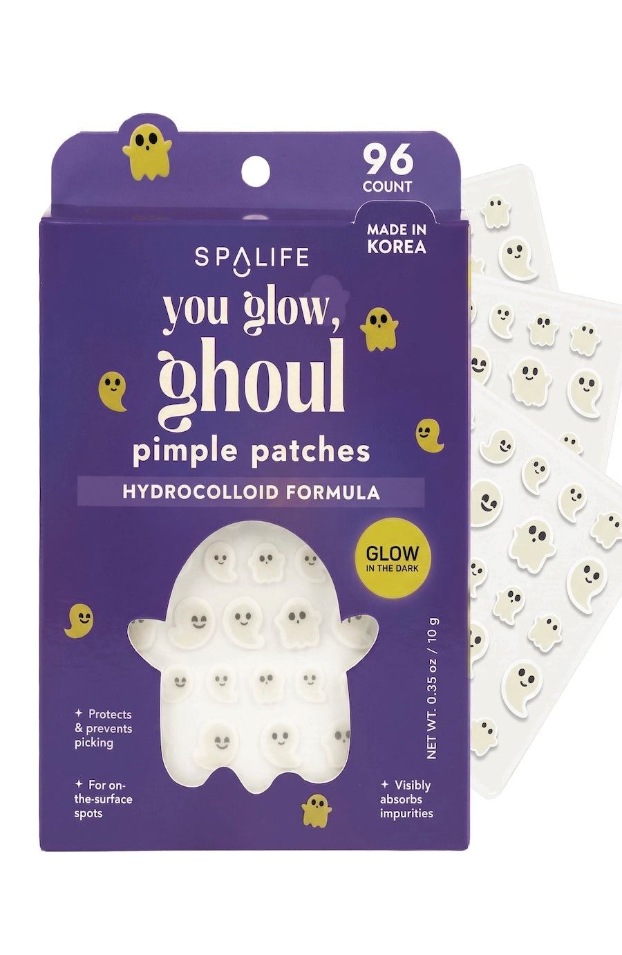 halloween ghost glow in the dark pimple patches for teens