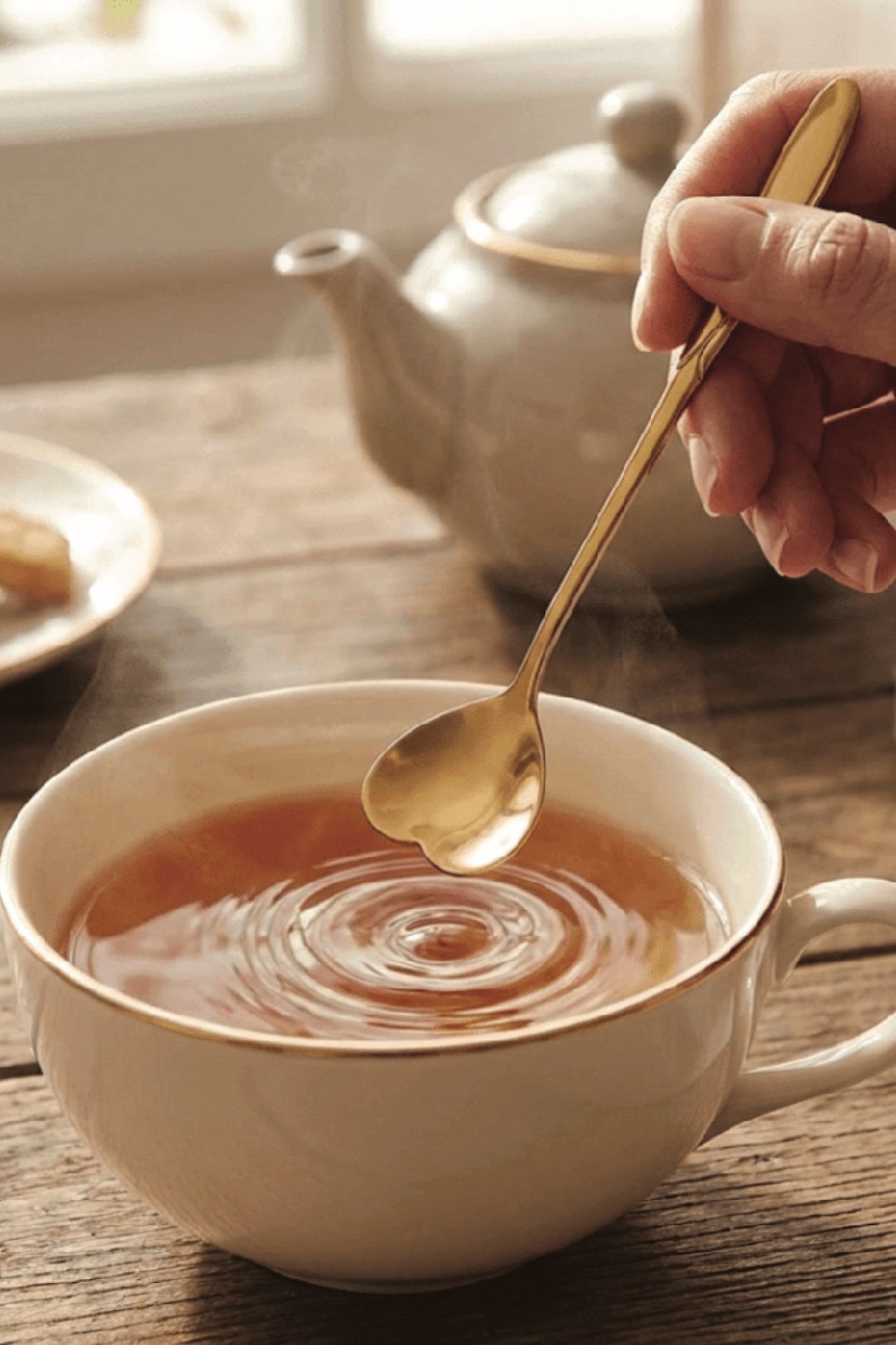 Gold Heart Teaspoons, Stainless Steel Tea and Coffee Spoons - Foxy’s