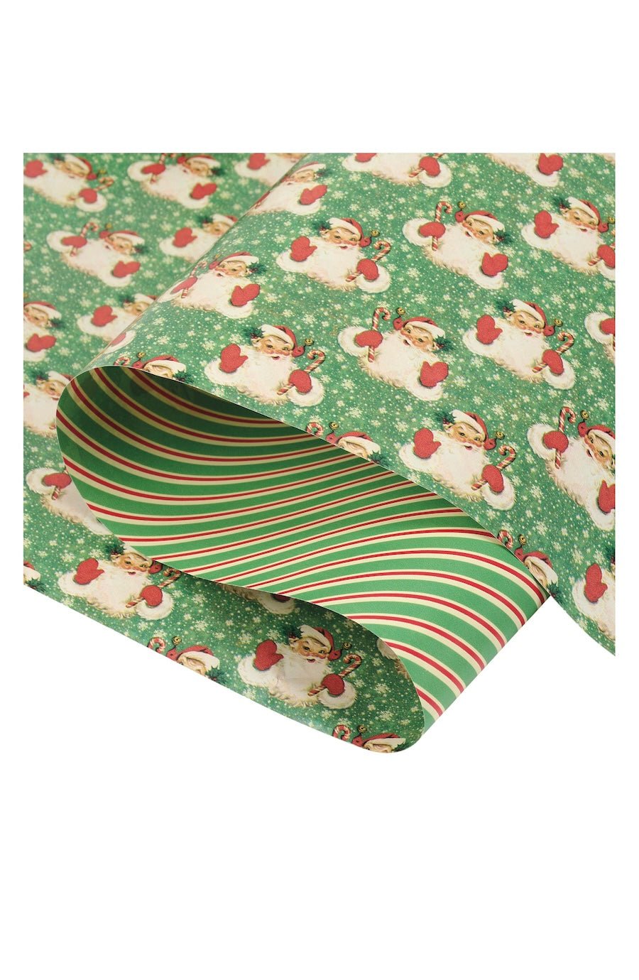 Retro Santa Gift Wrap | Christmas Wrapping Paper - Foxy’s