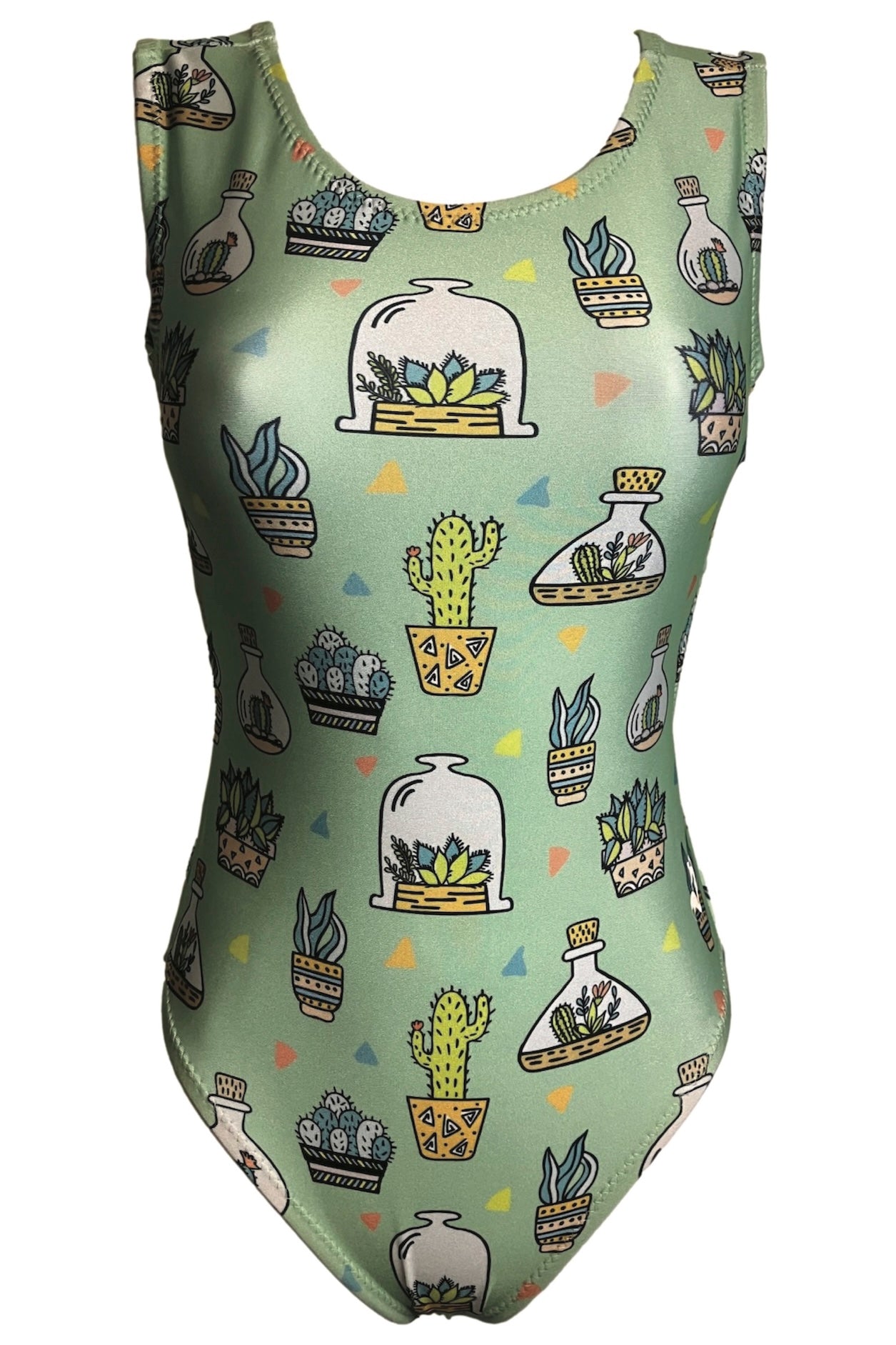 Crazy for Cacti Leotard - Foxy's Girls Gymnastics & Dance Leo - Made in USA - Foxy’s