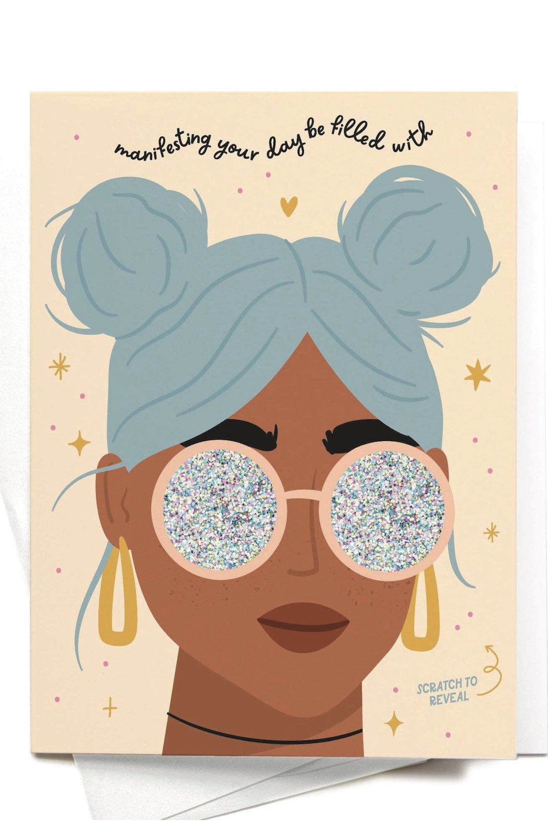Manifesting Good Vibes Scratch-Off Greeting Card - Foxy’s