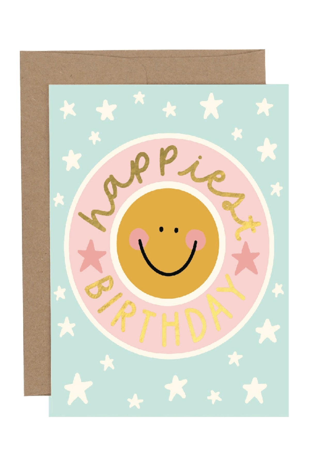 Happiest Birthday Smiley Face Greeting Card - Foxy’s
