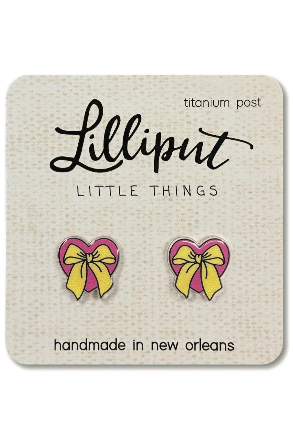 Beautiful Bow Heart Earrings - Foxy’s