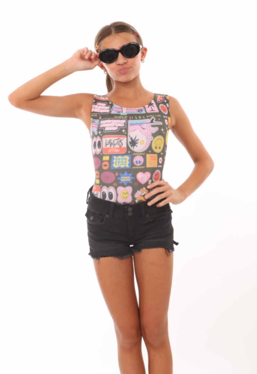 Foxy's Leotards: Rock Your Moxie Gymnastics Leotard - Fun, Colorful & Comfy Girls Leotard! - Foxy’s