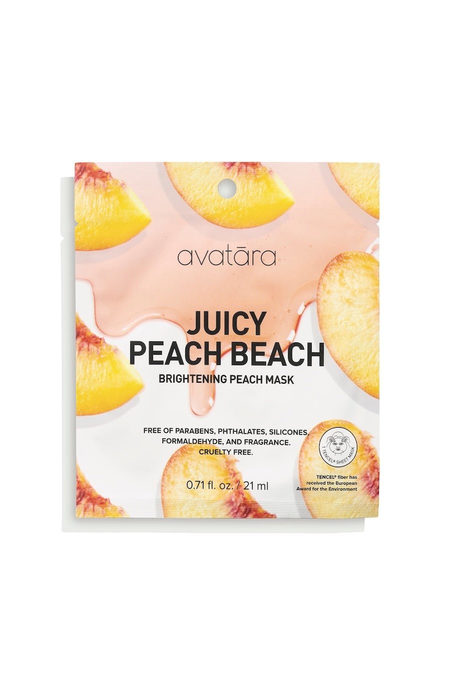 Juicy Peach Beach Brightening Peach Sheet Mask - Foxy’s