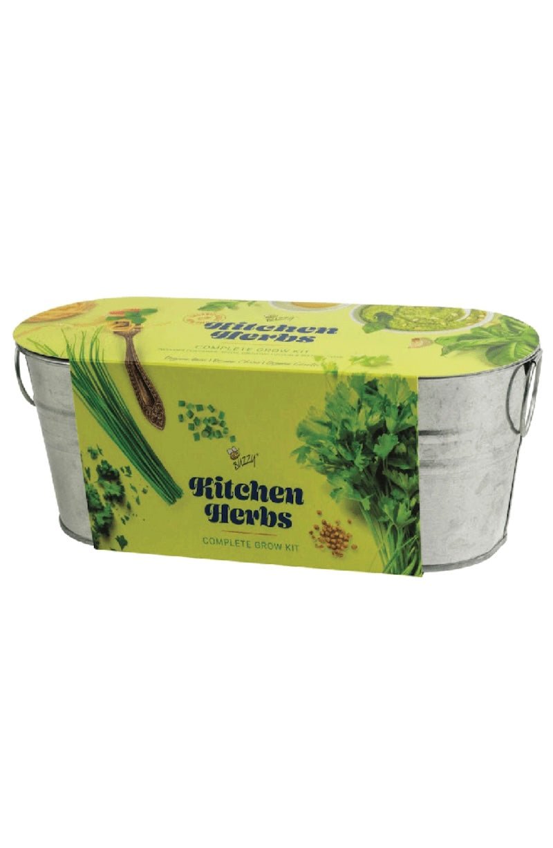 Kitchen Herb Garden Windowsill Kit - Basil, Cilantro & Chives | Foxy's - Foxy’s