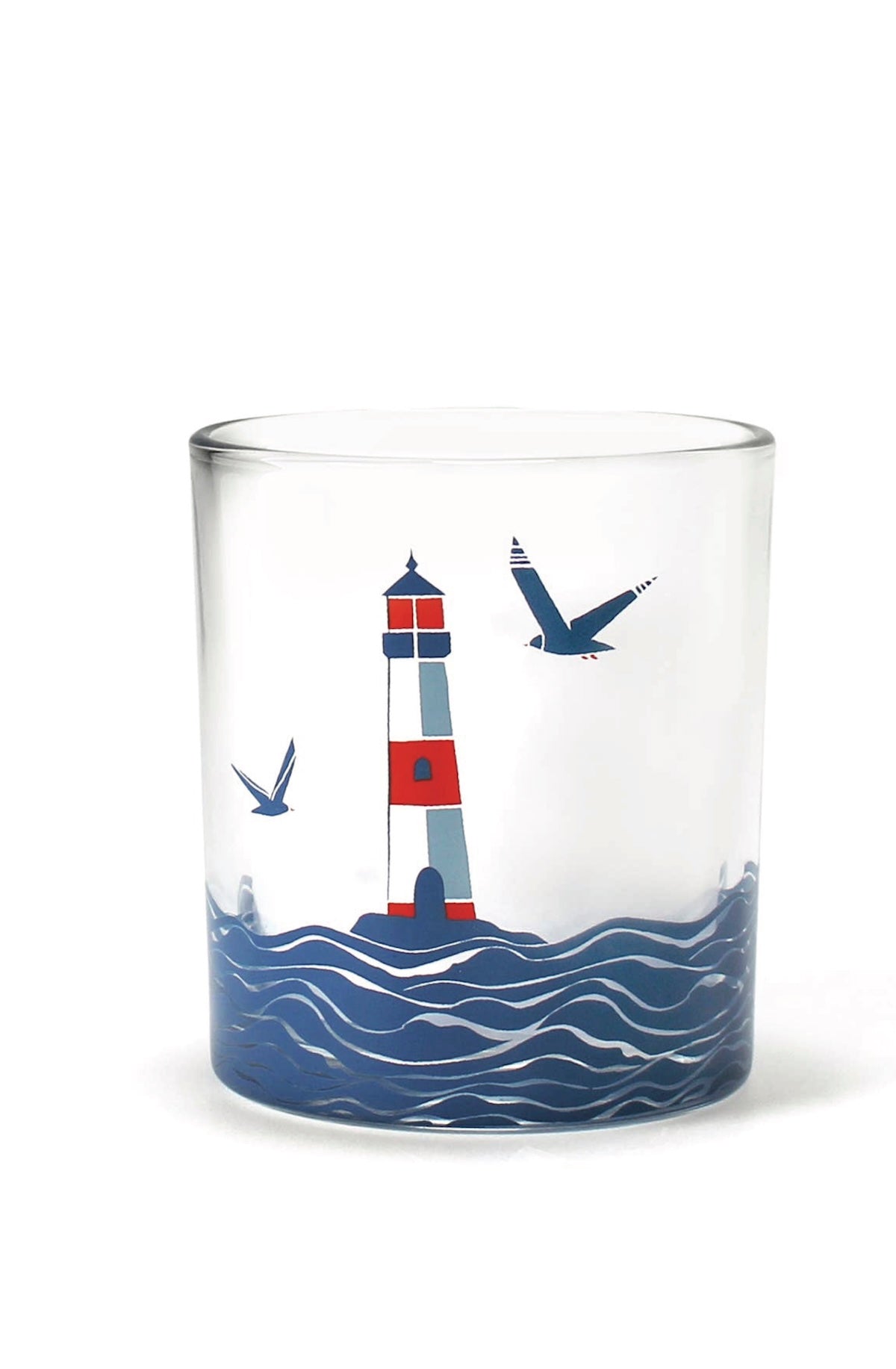Drinking Glass Tumbler Coastal Lighthouse Sea - Foxy’s