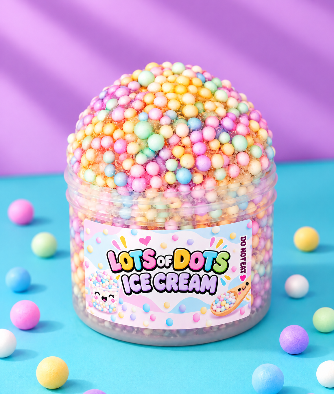 Lots Of Dots Ice Cream Slime - Foxy’s
