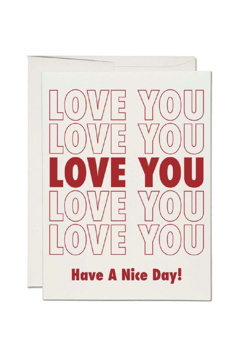 Love You Greeting Card - Express Your Affection! - Foxy’s