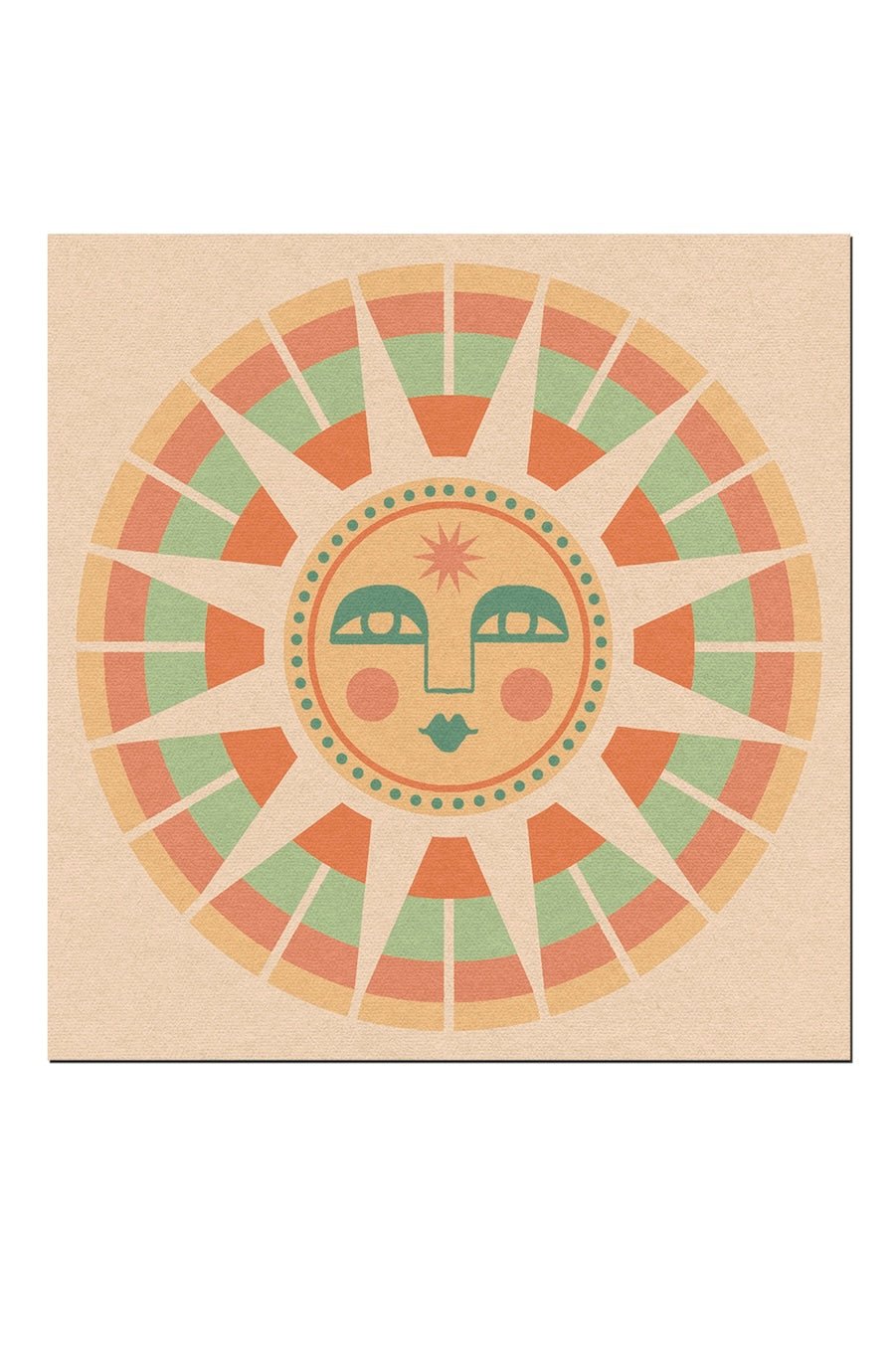 Sun Face III Print - Foxy’s