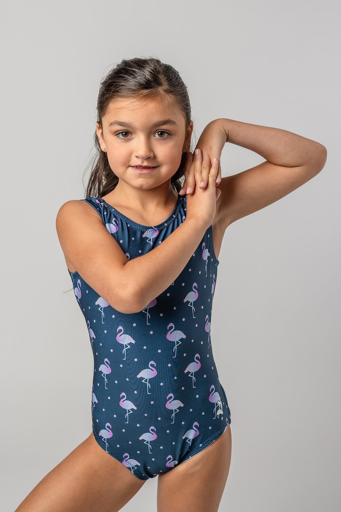 Navy Leotard | Ombre Flamingo Fiesta Leotard - Foxy’s