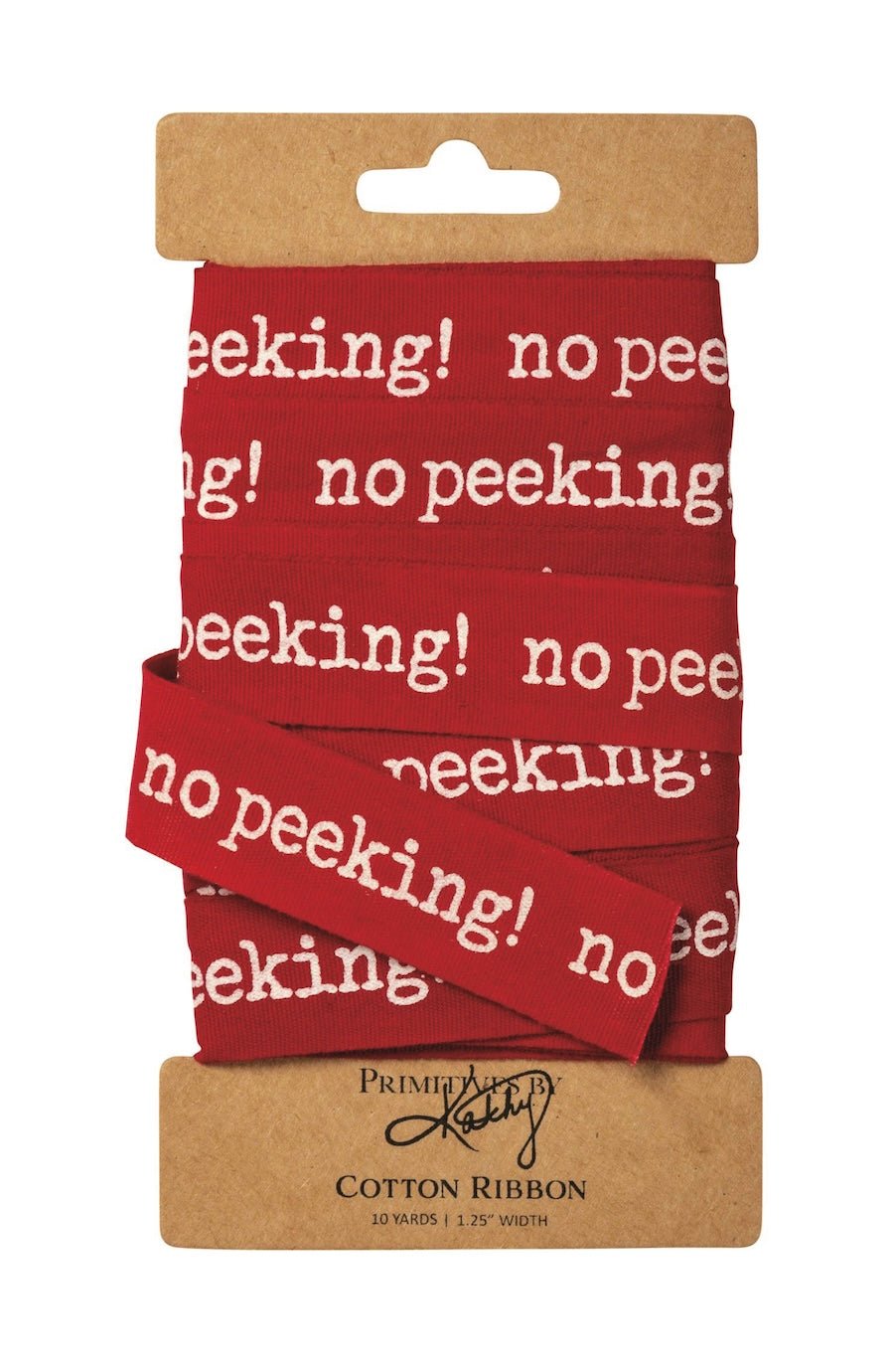 No Peeking Red Christmas Ribbon - Foxy’s