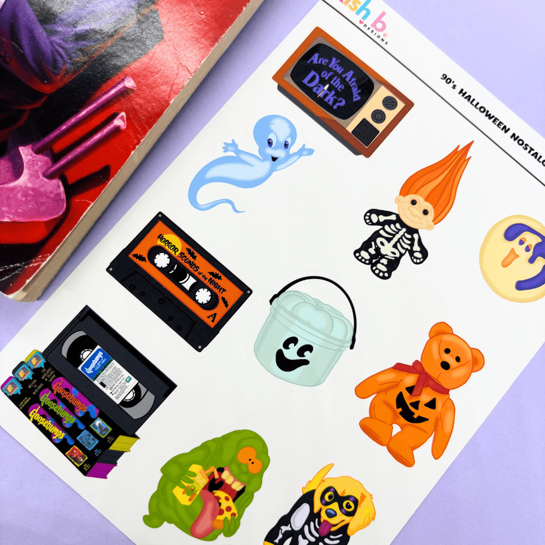 90's Halloween Nostalgia | Journal| Sticker Sheet - Foxy’s