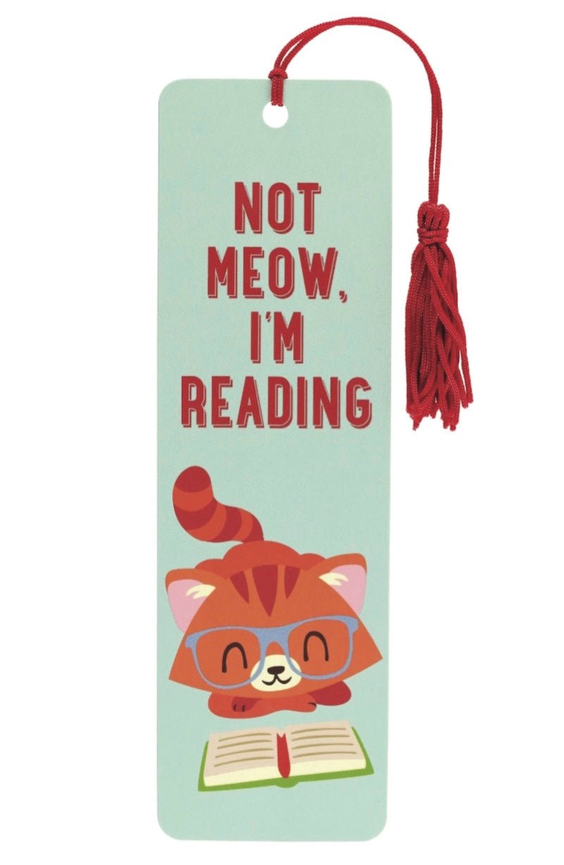 Not Meow, I'm Reading! Cute Cat Bookmark for Kids - Foxy's - Foxy’s