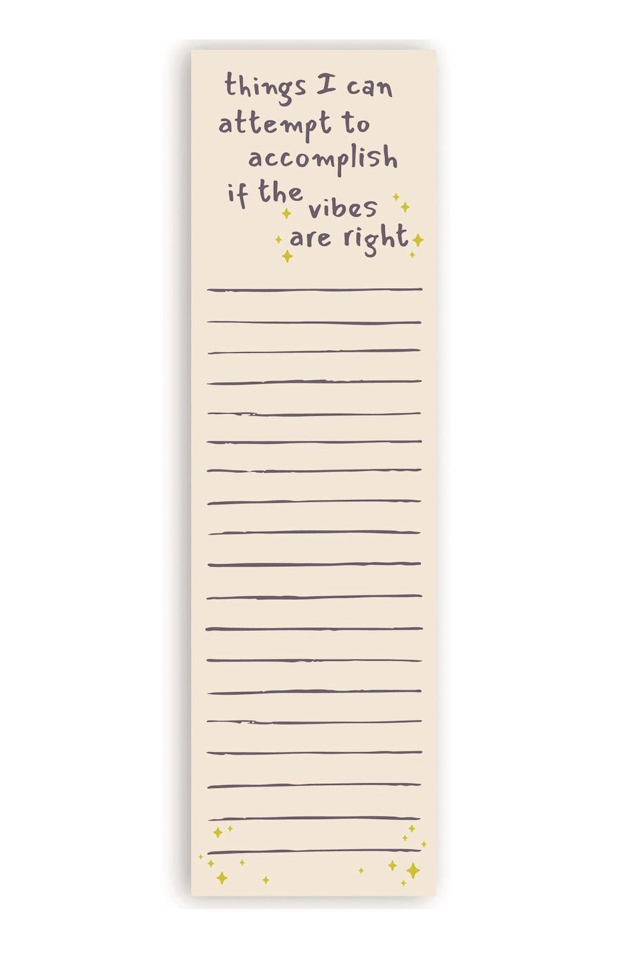 If The Vibes Are Right List Pad - Foxy’s