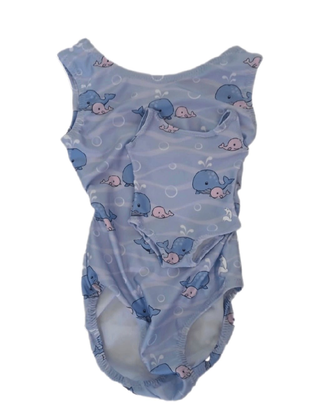 Oh Whale! Foxy's Tumble Tot Leotard Set w/ Matching Doll Leo - Foxy’s