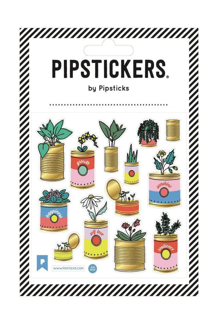 Packet of Garden In A Can Stickers - Foxy’s
