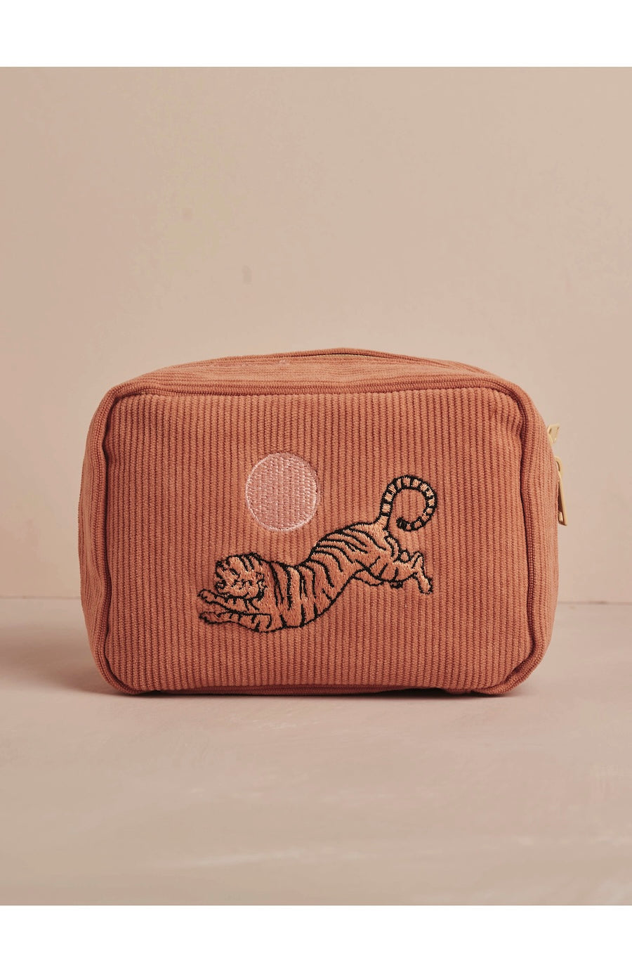 Corduroy Makeup Bag in Dusty Pink