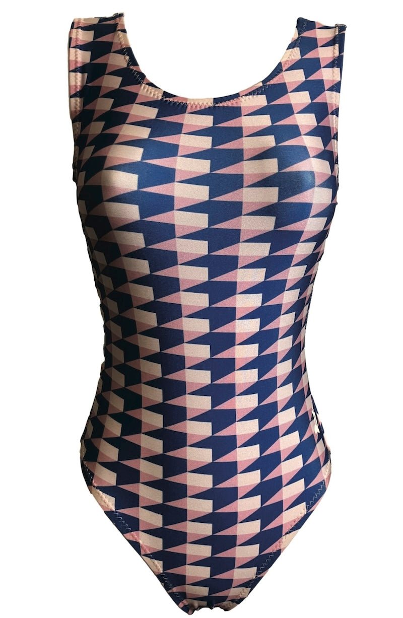 Pink & Blue Gymnastics Leotard for Girls - Foxy's Leotards - Comfortable Dancewear - Foxy’s