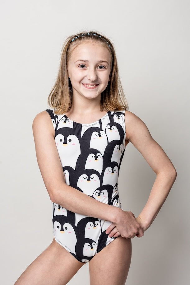 Ultra Soft Penguins Leotard - Foxy's Gymnastics & Dance Leo - Foxy’s