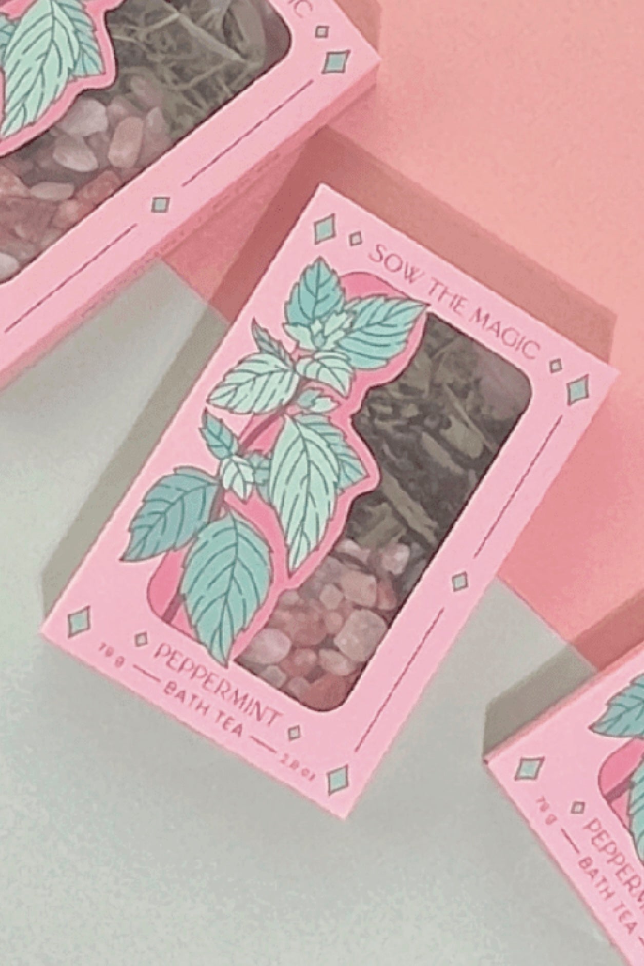 Peppermint Bliss Botanical Bath Tea Box - Foxy’s