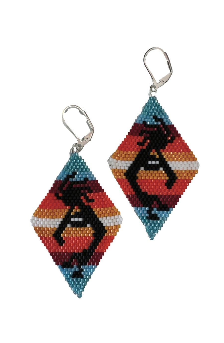 Kokopelli Peyote Earrings | Handmade Jewelry - Foxy’s