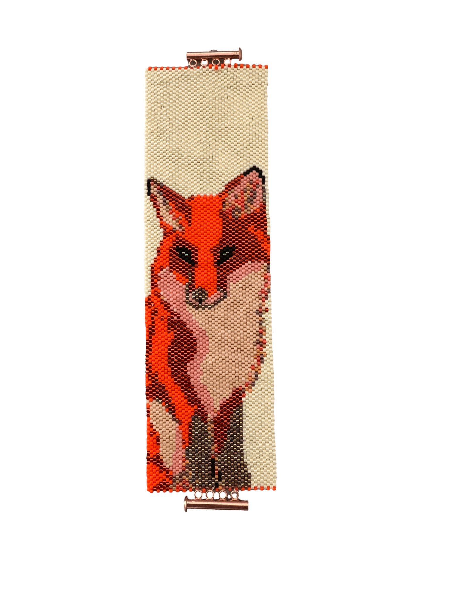 Fox Bracelet - Peyote Stitched Beaded Jewelry - Foxy's Leos - Foxy’s