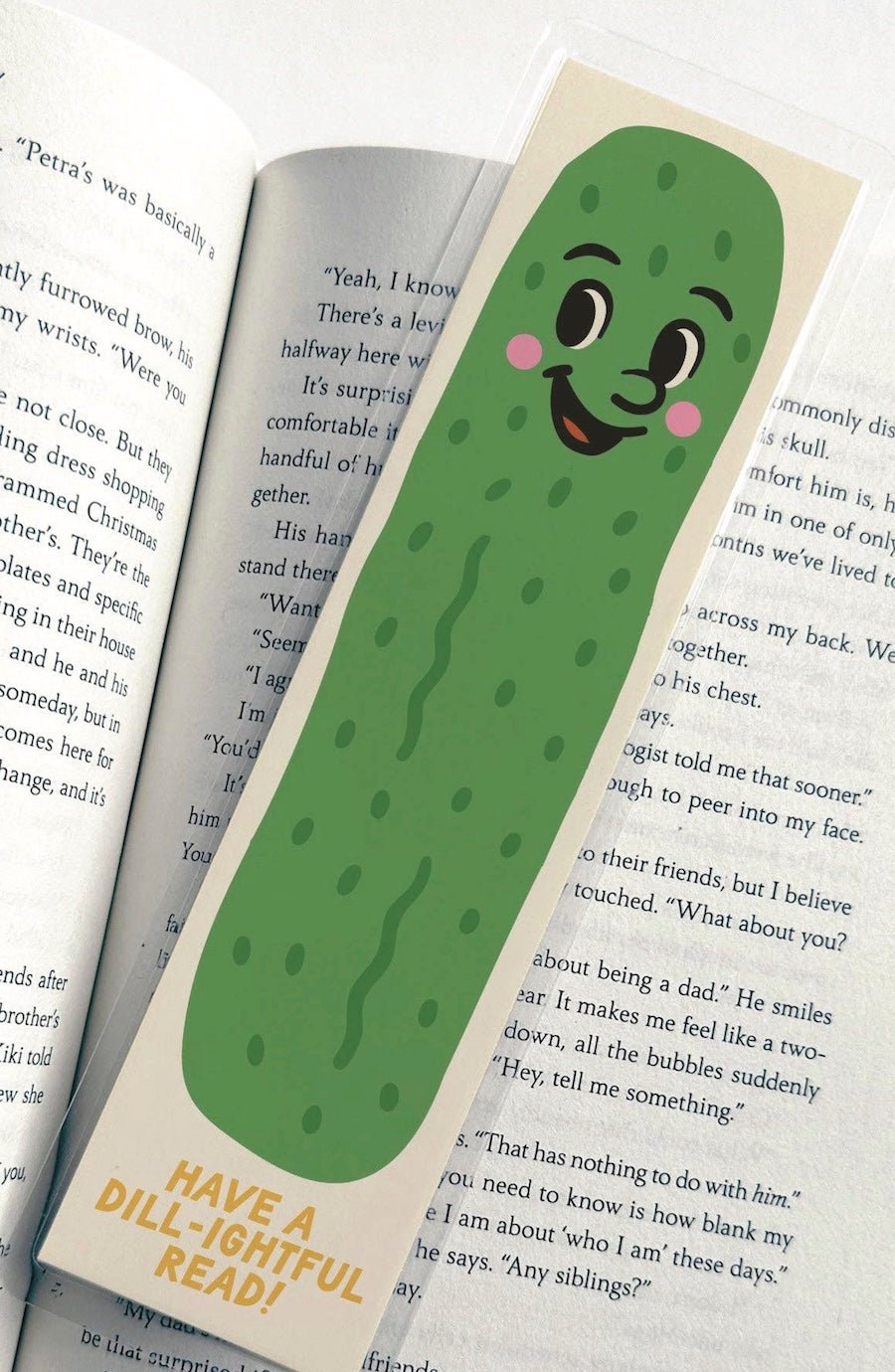 Have a Dill-ightful Read Pickle Laminated Bookmark - Foxy’s