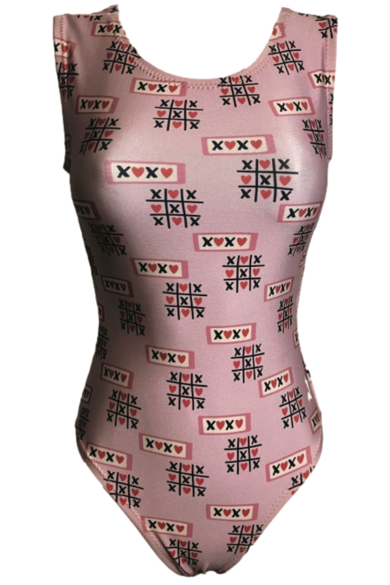 XOXO Valentine's Girls Gymnastics Leotard - Foxy's Leos - Hugs & Kisses! - Foxy’s