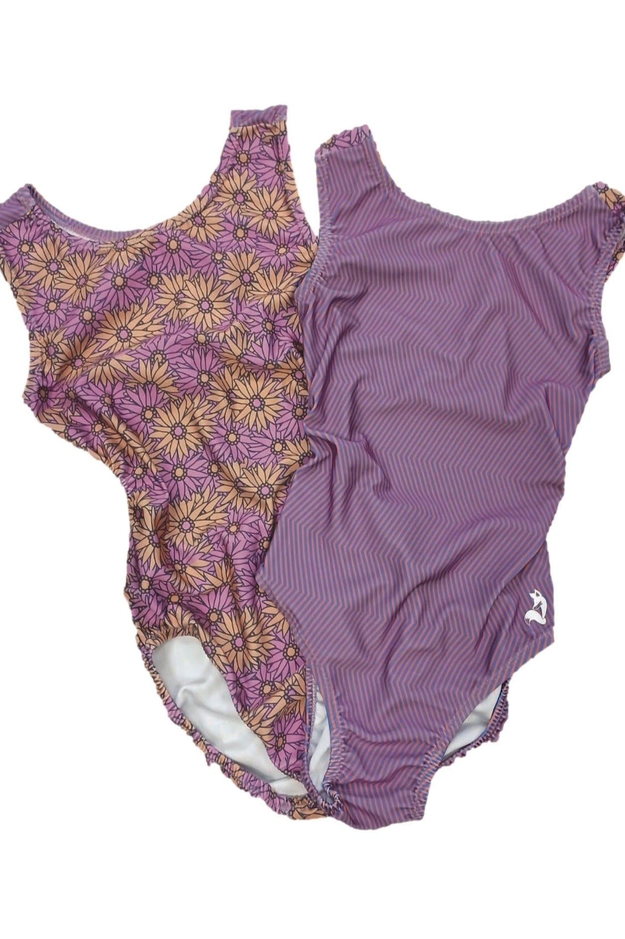 Flower Pop Vice Versa Leotard - Fun Gymnastics & Dance Leo - Foxy’s