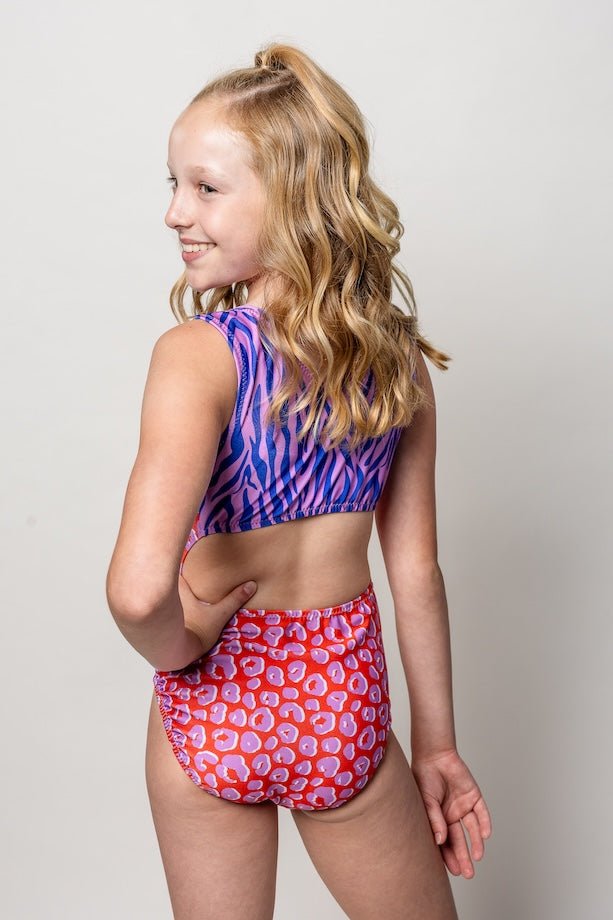 Bold Leopard Zebra Vice Versa Animal Printed Leotard for Girls (Which Style Will You Choose) - Foxy’s