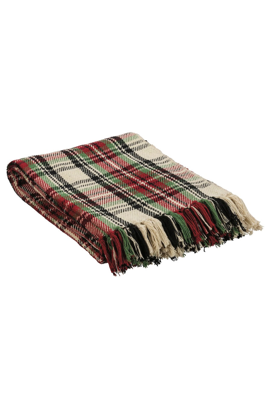 red plaid flannel Christmas blanket