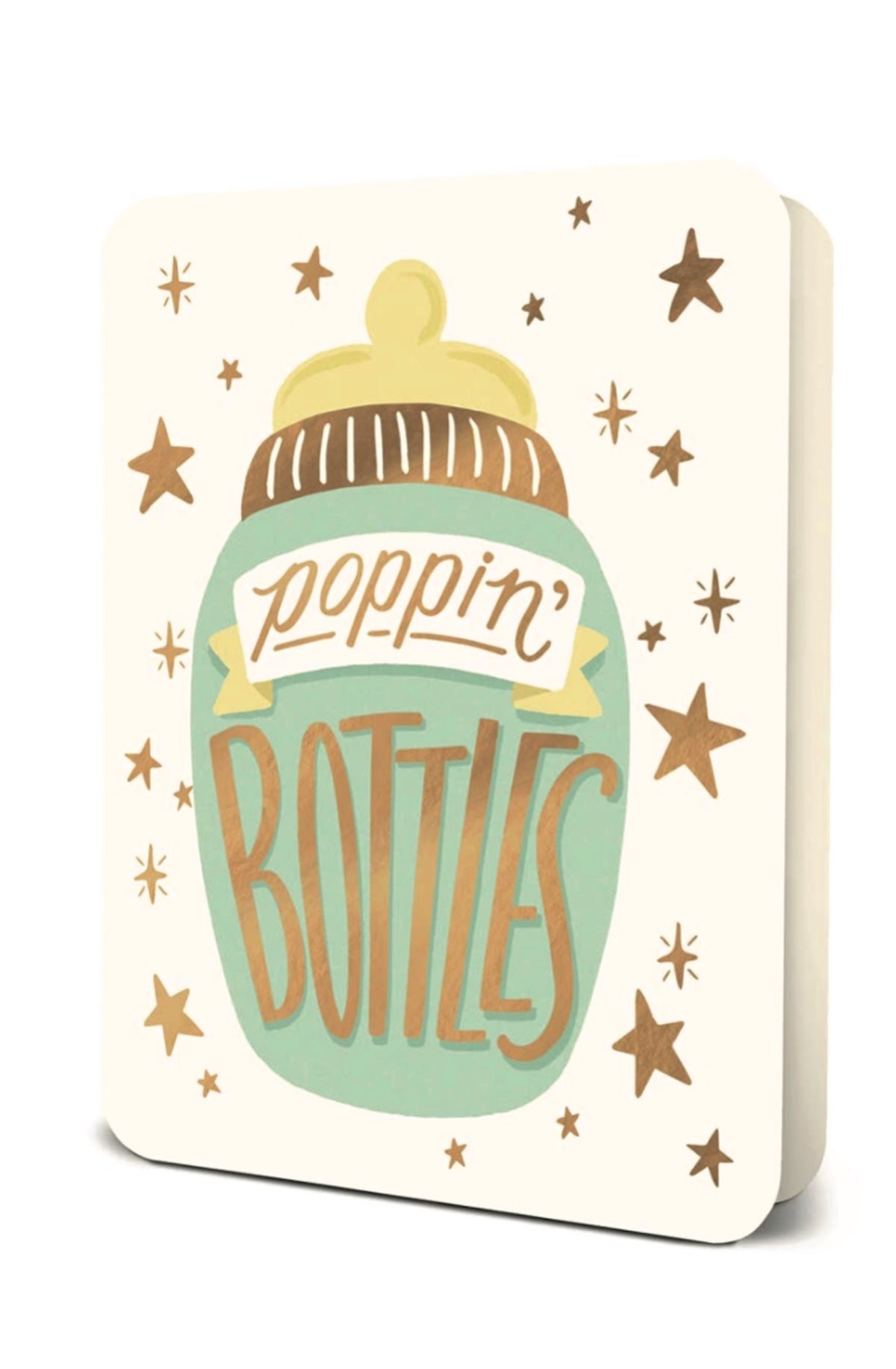 Poppin' Bottles Deluxe Greeting Card - Foxy’s