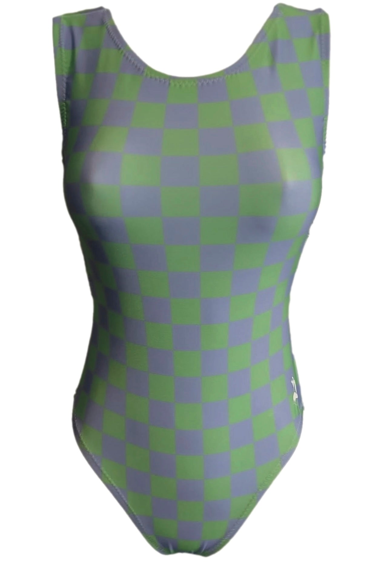 Green/Purple Checker Leotard - Foxy’s
