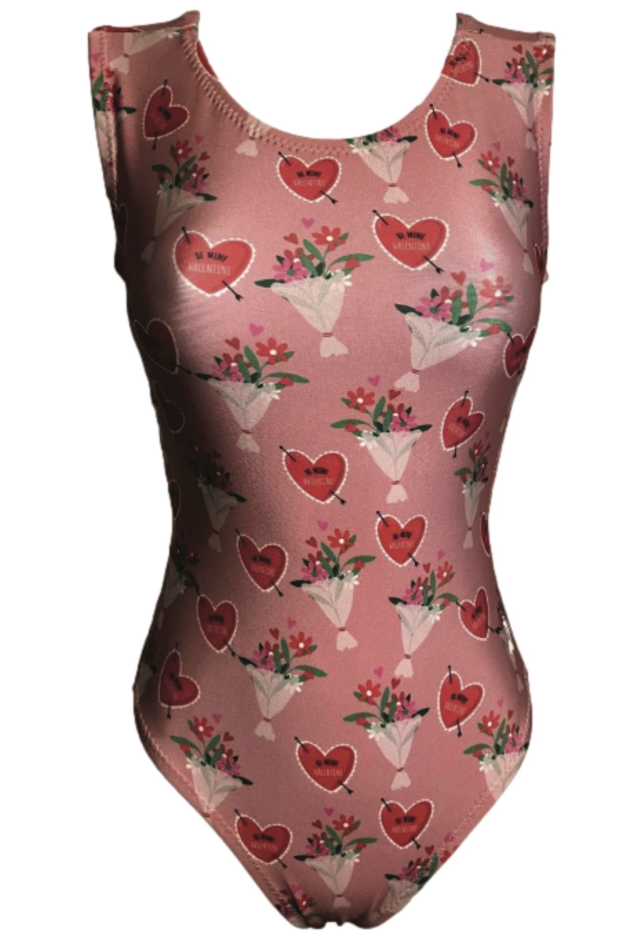 True Love Gymnastics Leotard - Heart Print for Girls - Foxy’s