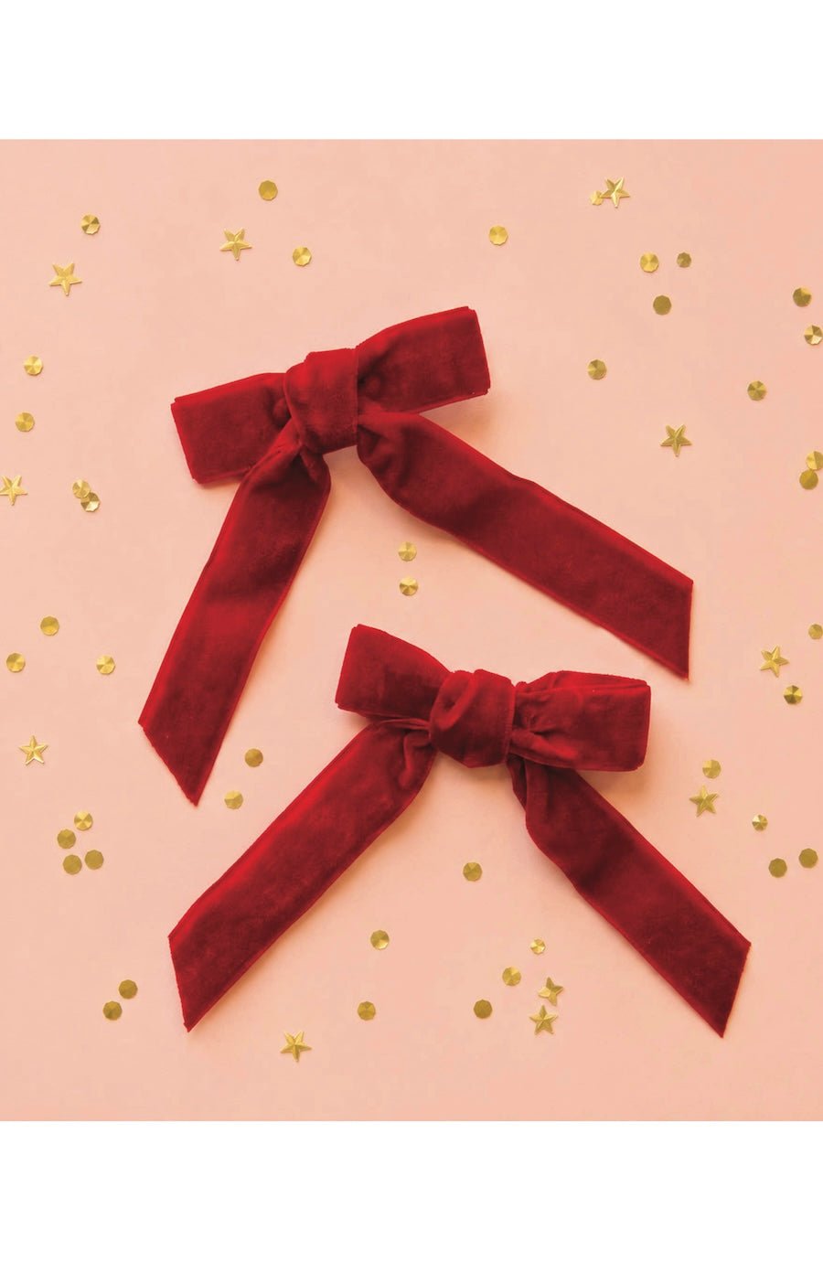 Velvet Hair Bows | Red - Foxy’s
